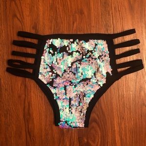 iHeartRaves Enchanted Strappy Skies Sequin Bottoms